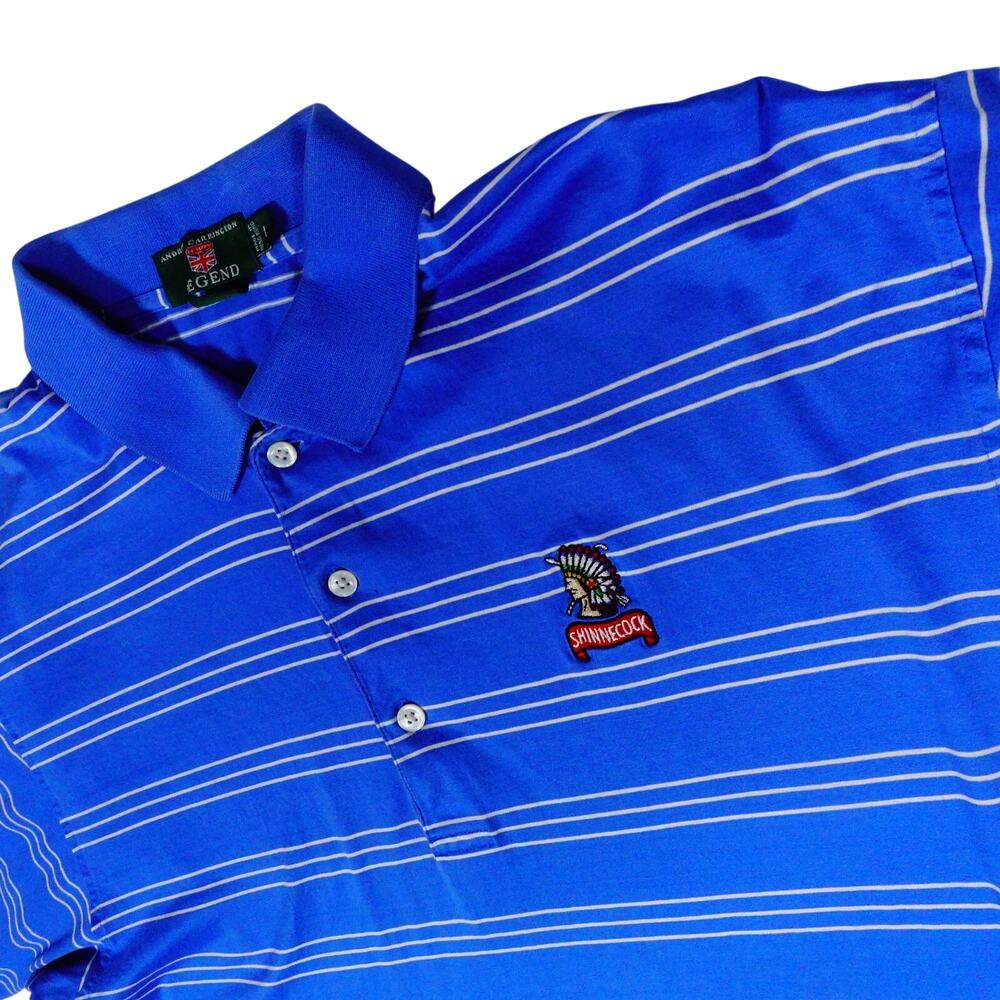 Vintage Shinnecock Hills Andrew Carrington Pima Cotton Golf Polo Shirt Large